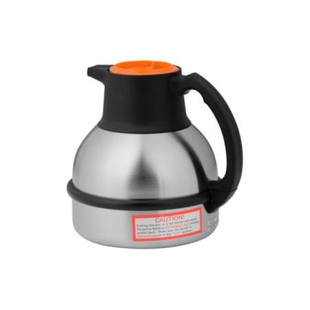 Bunn 1.9 Litre Thermal Carafes, Orange Lid for Decaf Coffee, 12Pk 36252